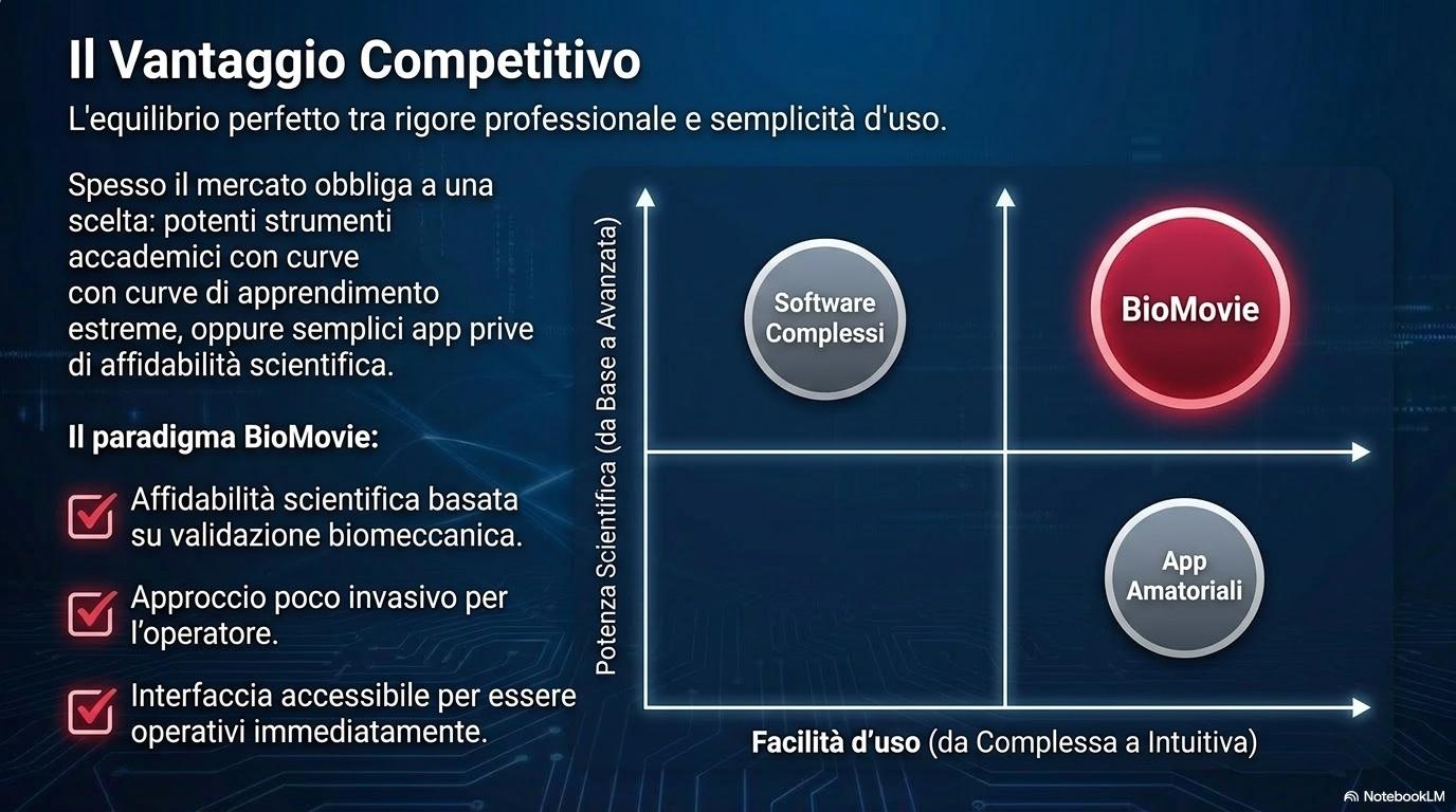 Il Vantaggio Competitivo di BioMovie: potenza scientifica avanzata e facilità d'uso intuitiva